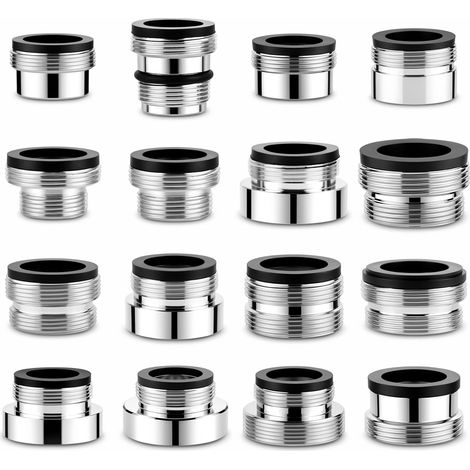 Lot de 16 Adaptateur Tuyau Arrosage Robinet Cuisine, Adaptateur Robinet (1/5)