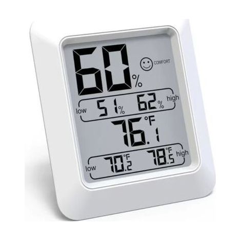 Igrometro digitale per interni, termometro ambiente e indicatore e monitor di umidità e temperatura. (1/5)
