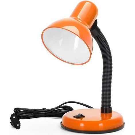Vintage Lampe Bureau, Lampe Table Retro avec Prise, Sans Ampoule, Compatible avec Les Ampoules LED Modele Orange oran LAMPE A POSER (1/5)