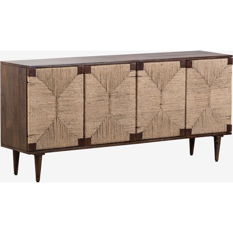 Credenza Evans in legno di mango e iuta SKLUM            