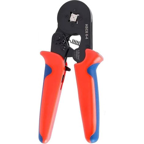 Pince à sertir, pince à sertir à verrouillage 0,25-10 mm²/AWG 23-7, pince à sertir à verrouillage auto-ajustable pour cosses électriques-AquaForge