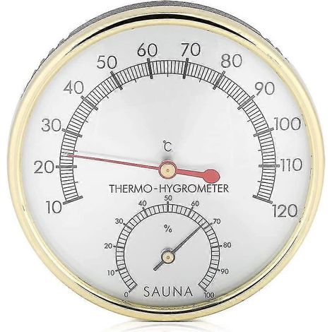 2-in-1-Hygrothermograph-Thermometer für Sauna, Saunazubehör für Zuhause, Büro, Werkstatt, Schule