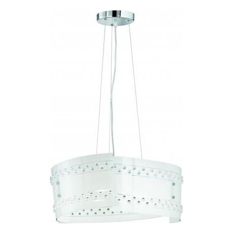 TRIO - SOSPENSIONE CHRISTOBAL  3 VETRI SATINATO 3XE27 40W (1/2)