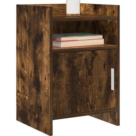 Maison Exclusive - Comodini Rovere Fumo 40 x 36 x 60 cm Legno ingegnerizzato (1/5)