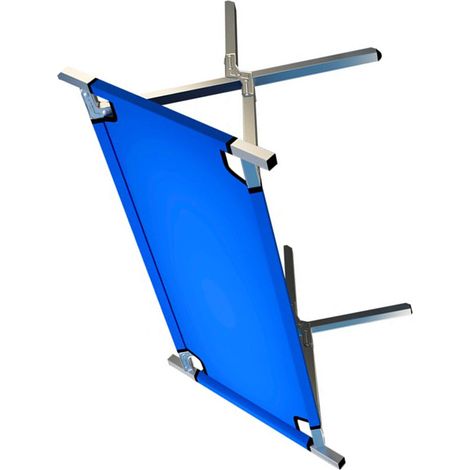 Table pliante extérieure 80cm métal renforcé bleu, hauteur réglable, mobile et portative pour exposants bijoux boucles d'oreilles vente en plein air (1/5)