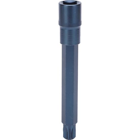 Douille 12 pans en acier S2 allié pour tournevis électrique, outil de quincaillerie bleui, 1/2 x 150 x M14