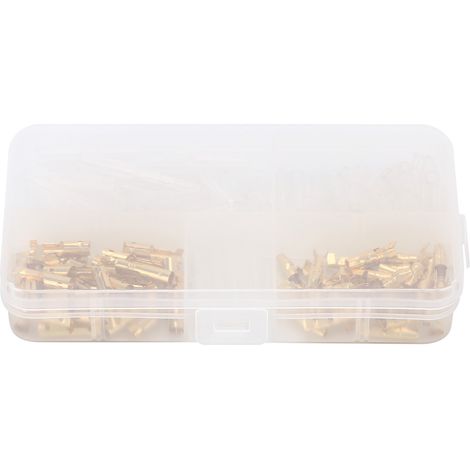 Lot de 120 cosses mâles et femelles à ressort de 3,9 mm, sûres, durables, isolées et ignifugées. (1/5)