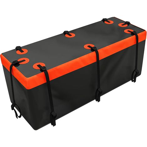 Sac arrière Softshell pour attelage de remorque, boîte arrière étanche, Sac arrière de Voiture, 430 l, Sac arrière Pliable 147 x 48 x 61 cm (1/5)
