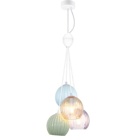 Boîtiers de suspension 4 E14 blanc mat italux PND-94794-4B-mlti (1/2)