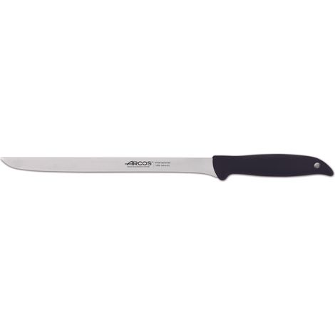 Couteau à jambon Arcos Menorca 145600 en acier inoxydable Nitrum et mango en polypropylène avec lame de 24 cm sous blister.