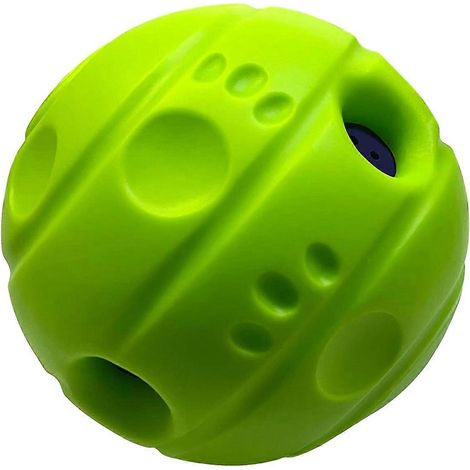 Balle interactive pour chien avec sons rauques, non toxique, lignes concaves, 10 cm (3,94 po) (1/5)