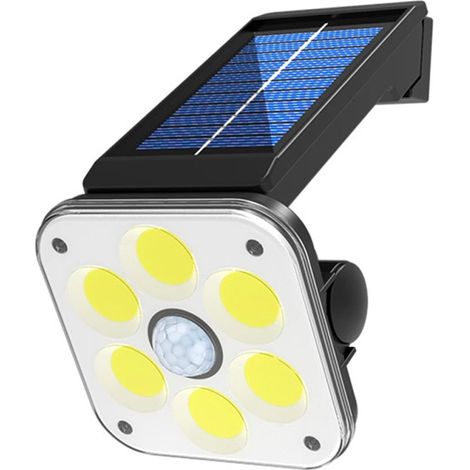 Lámpara solar LED ajustable, detección de personas de 3 a 5 m, 3 modos, resistente al agua IP65 (Blanco, 48/54 SMD, 54 COB) (1/5)