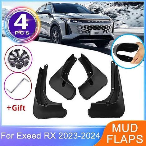 4 Stück Schmutzfänger vorne und hinten für Chery Exeed RX Yaoguang 2023 2024 Schmutzfänger Kotflügel Spritzschutz Radschutz Autozubehör