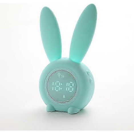 Réveil avec veilleuse et commandes tactiles rechargeable