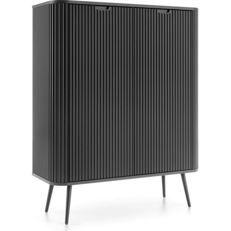 Credenza Nero, Piedi: Nero, 103 x 129 x 39 cm (1/4)