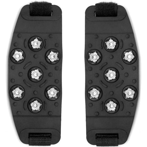 1 paire de crampons à chaussures universels antidérapants avec fermetures, crampons à neige avec fermetures (1/5)
