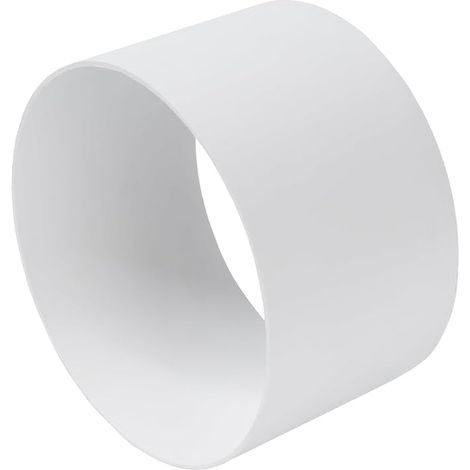 150mm Round Plastic Duct Hose Connector - Female Flexible Duct Extension - Dryer Vent Connection - In-Line Air and Water Flow (1/3)