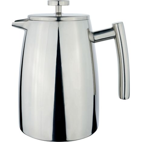 Café Stål Cafetière à Piston en Acier Inoxydable, 8 Tasses Expresso, Finiton Miroir (1/5)