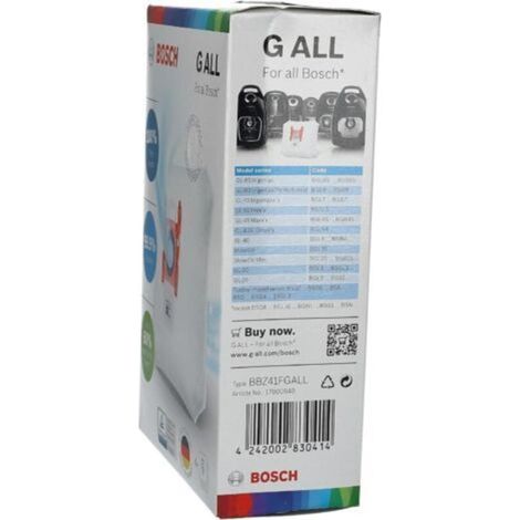 468383 Packung mit 4 Staubsaugerbeuteln + Mikrofilter Typ G (1/5)