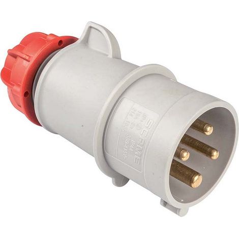 poly pool - spina mobile industriale 16 a 3p+t rossa