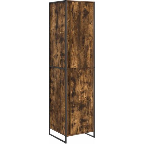 Armadio Quercia Fumosa 50 x 50 x 200 cm Legno multistrato vidaXL