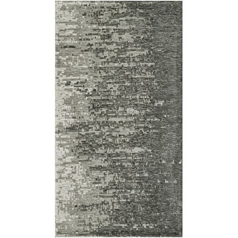 Tappeto lavabile antiscivolo in ciniglia jacquard Tamigi Grey