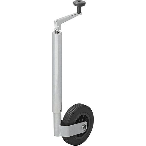 Roue jockey jante en plastique 35mm avec pneu en caoutchouc plein 160x40mm (1/5)