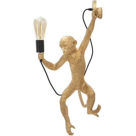 WALL LAMP MONKEY GOLD CM 32x32x64 (1/4)