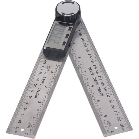 Rapporteur d'angle numérique 0 à 200 mm, 360°, électronique, haute précision, écran LCD (1/5)