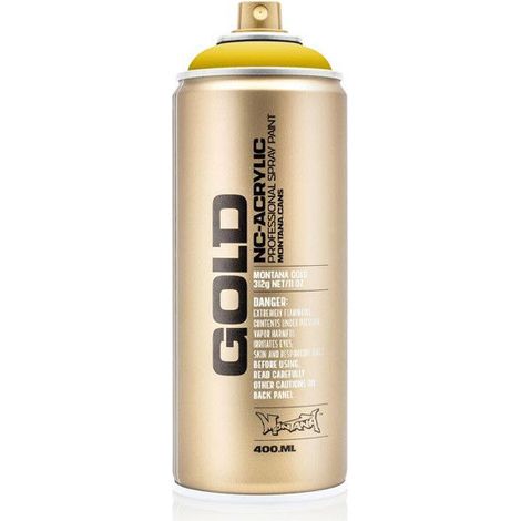 Bombe de peinture - Gold - Acrylique - Asia - G1040 - 400ml - Montana Cans