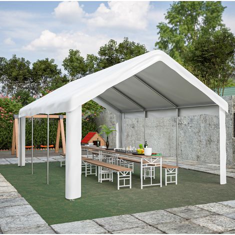 Garagenzelt Lagerzelt Durchfahrt 601 x 400 x 281 cm HAVRYA