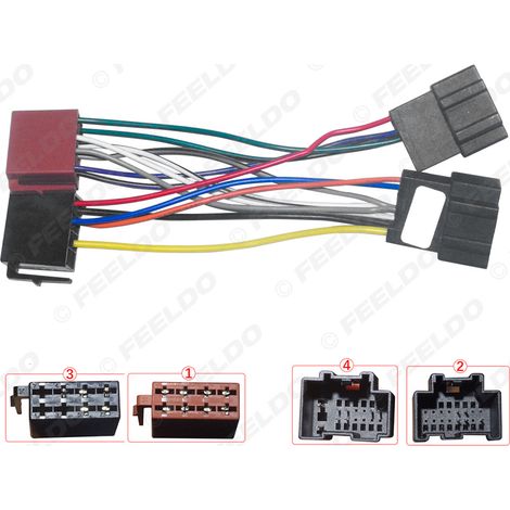 Compatible with Holden, Chevrolet and Opel female-to-male ISO adapter cables for car audio and DVD upgrades. (1/5)