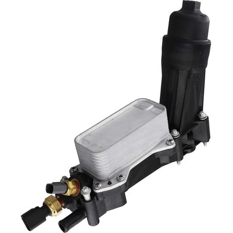 Boîtier de filtre de refroidisseur d'huile automobile 5184294AE avec capteur, compatible avec les modèles 2011-2013 et les moteurs V6 3,6 L, numéro de pièce 68310865AB, pièces automobiles. (1/5)