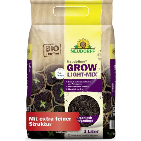 Neudorff NeudoHum Grow Light-Mix - 3 Liter