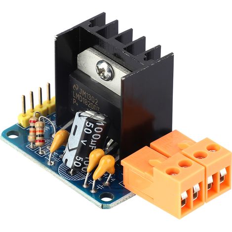 Module de pilotage moteur pont en H LMD18200, variateur de vitesse réglable 3A 75W, indicateur lumineux de puissance, carte de commande pour moteur DC (1/5)