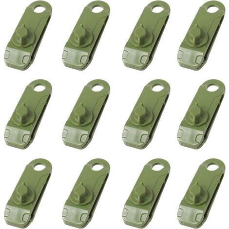 Pinces de Bâche Clips de Tente de Camping en Plastique Petite Pince à Oeillets pour Auvent Toile d'Ombrage de Jardin Activités de Plein Air (1/5)
