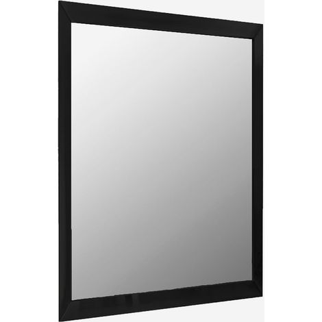 Wandspiegel SUVA S mit Aluminiumrahmen - Schwarz