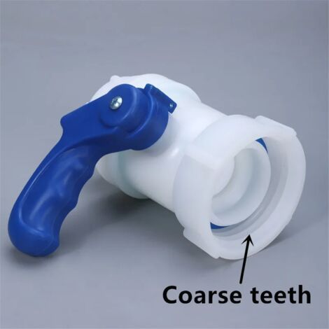 Adaptateur universel pour vanne à clapet DN40 pour réservoir d'eau IBC, vanne de contrôle de sortie de conteneur, robinet de réservoir d'eau 62 mm (1/4)