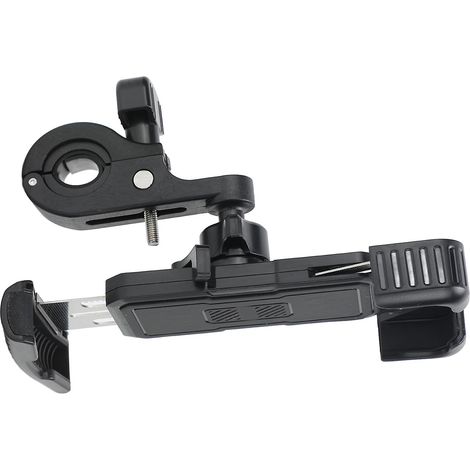 Support de téléphone antichoc pour moto - Support réglable pour vélos électriques et scooters, noir (1/5)
