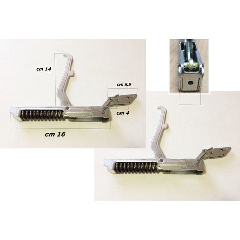 REZ ZANUSSI ZOPPAS CERNIERE CERNIERA PORTA FORNO 2 PEZZI CM 16,5 C70 (1/2)