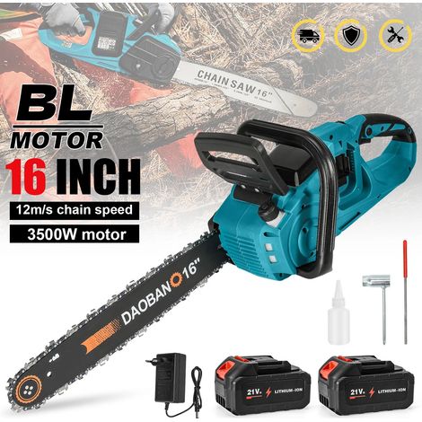 Makita – tronçonneuse électrique sans balais de 16 pouces, outil électrique pour le travail du bois, coupe-jardin portatif pour batterie, Avec 2×Batterie (1/5)