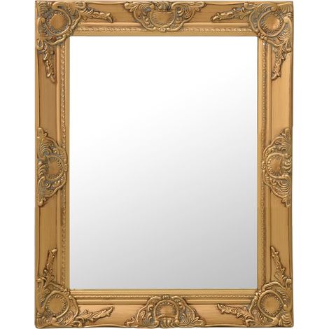 Wandspiegel im Barock-Stil 50x60 cm Golden
