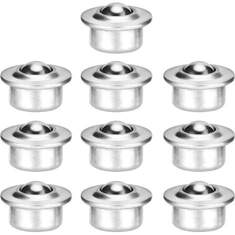 – Roulette à billes en acier inoxydable – Base universelle en métal – Lot de 10 pièces – Rotation multidirectionnelle pour transfert efficace - 10PCS (1/5)