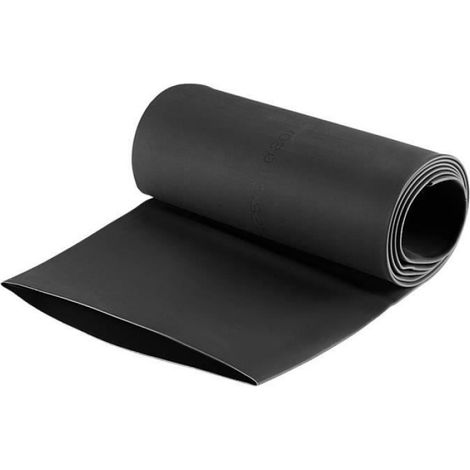 Câble Thermorétractable - Diamètre 80 mm Avant Rétrécissement - Rapport 2:1 - Largeur Plate 128 mm - Longueur 1 m - Noir (1/4)
