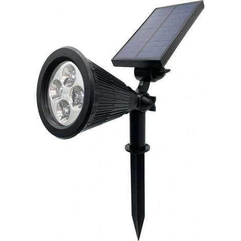 FABRILAMP 166672009  Solar Ext. Spike 5000k 150lm Kira Black Ip65 31x9x38 Cm Carica 5-6h Utilizzo 6-8h Reg.Intensity 3 posizion