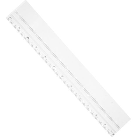Règle linéaire en plastique Healeved avec fonction loupe, outil (1/5)