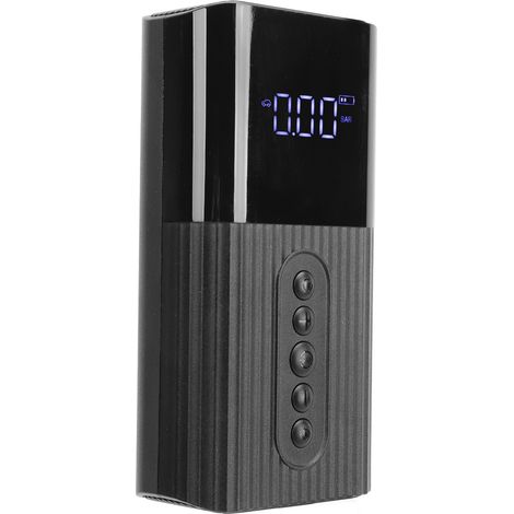 Mini gonfleur D15L sans fil, pompe à air portable multifonction avec batterie intégrée, charge USB, pour matelas, pneus et ballons (1/5)