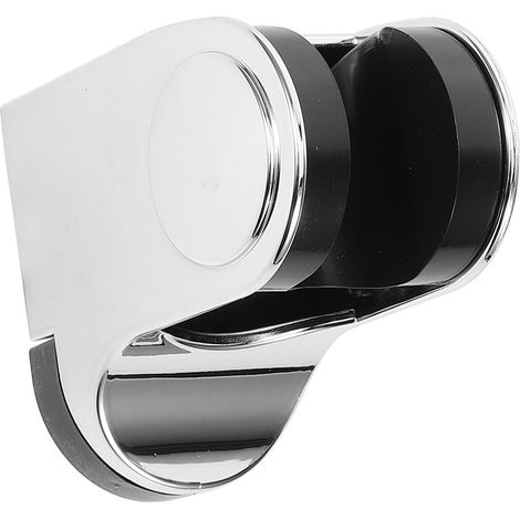 Support de pommeau de douche HOMSFOU, porte-baguette de douche en ABS réglable argenté pour salles de bains et cuisines (1/5)