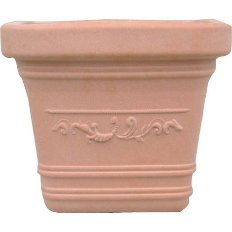 VASO IN PLASTICA FESTONATO 40X40XH35 CM PRESTIGE (1/3)
