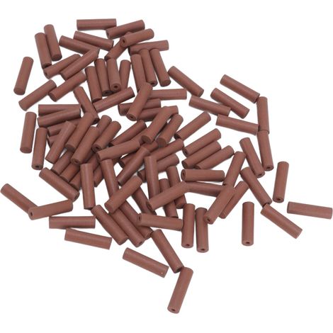 Lot de 100 granules de polissage dentaire en silicone, accessoire de rechange pour meule de polissage dentaire, couleur marron (1/5)